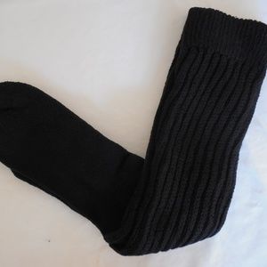 NEW HOOTERS UNIFORM XL SCRUNCHIE SOCKS BLACK O/S